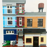 Creative Expert Brick Bank Street View Building Blocks Tudor Corner Assembly Downtown Diner Assembly Square Model Sets Toys Gift For Adults Room Decor 10251