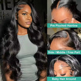 200% Real Density Body Wave 13x6 HD Transparent Lace Frontal Wigs For Women ≥98% Human Hair Wig 13x4 360 Pre Plucked Lace Front