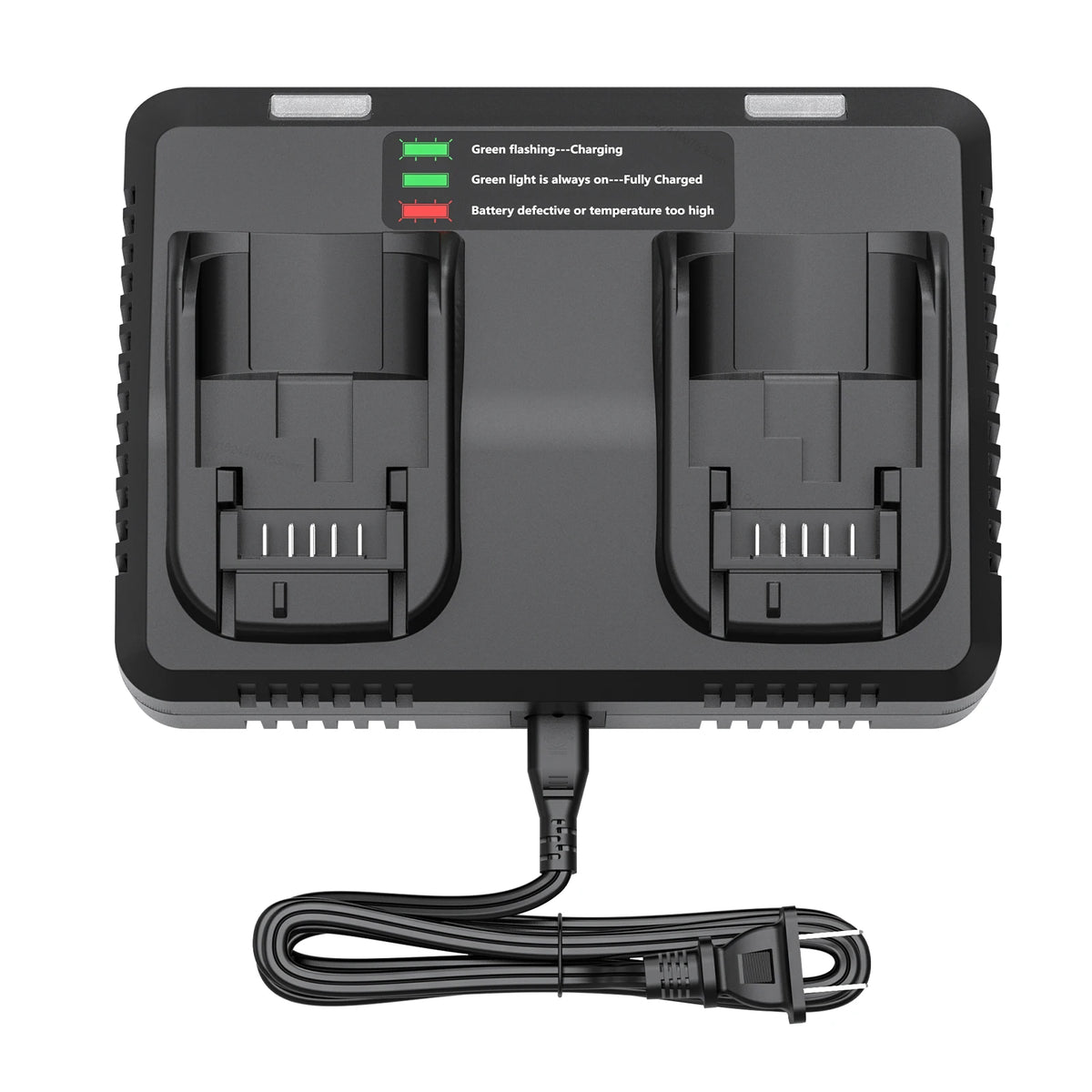 6AH Dual Charger For Dewalt DCB200 Battery Charger DCB107 DCB105 DCB112 DCB115 DCB102 DCB1106 DCB201 DCB203 DCB204 DCB205 DCB206