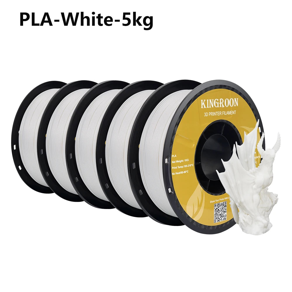 KingRoon 5KG 10KG PLA PETG Filament 1.75mm 3D Printer Plastic No Bubble Spool 3D Printing Materials for 3D Printers