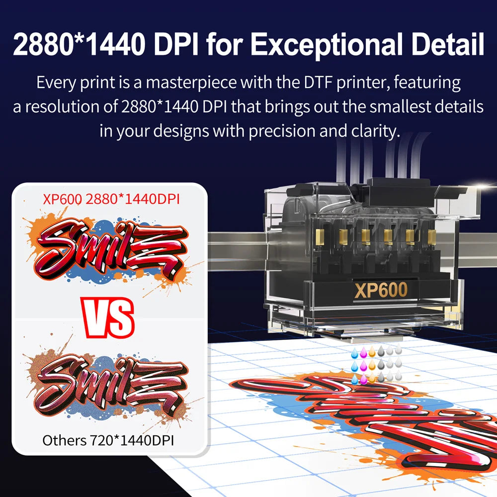 A4 DTF Printer XP600 Printhead 21cm Direct to Film Printer for Dark Light T-Shirt Fabric Garment Clothes DTF Printing Machine