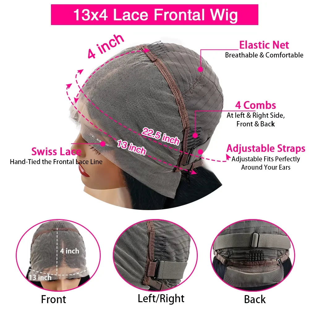 4/27 Highlight 13x4 13X6 HD Lace Frontal Human Hair Wigs 200% Density Ombre Blonde Body Wave Front 36 Inch For Women Brazilian