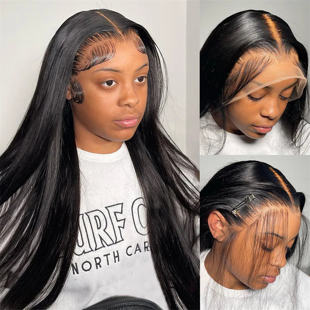200 Density Bone Straight Hd Transparent 13x6 Hd Lace Frontal Wig Brazilian 13x4 Hd Lace Front Human Hair Wigs For Black Women