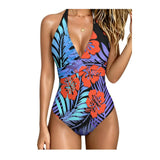 Polynesian Lady Custom Tribal Design Floral Print Beachside And Seaside Wrap-Around Swimsuit With Neck Coverage Sexy Bikini