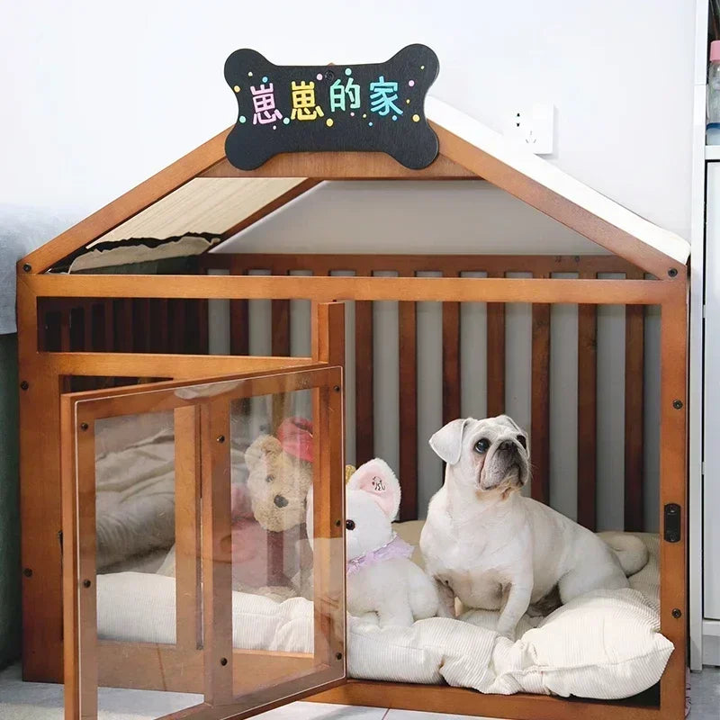 Premium  High-quality Wood Rabbit Box Dog Supplies Folding Corral Prefab Modular Crate Corral Para Mascotas
