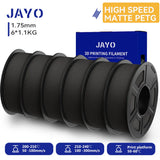 JAYO 3D PETG/ High Speed Matte PETG / PLA Classic Printer Filament 1.75mm 3D Printer Filament 6.6KG Neatly Wound PETG for 3D