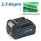 TPCELL 2.5/3AH For MKT 40V TABLESS Battery Li-ion Replacement for BL4025 BL4040,for MKT XGT Tools