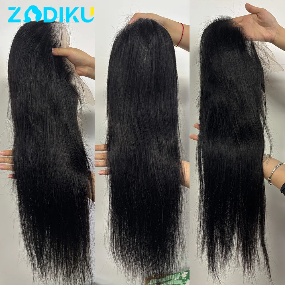 13x6 Ear To Ear HD Transparent Lace Front Wig 12-30inch Silky Straight