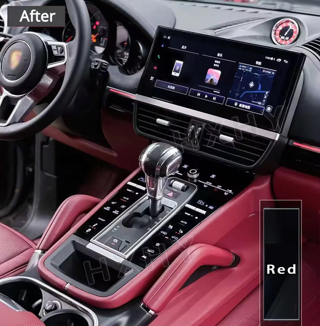 Car Digital Console Front AC Panel Full Touch 2024 Style to 959 Multimedia Player Control For Porsche Cayenne Macan 2010-2017