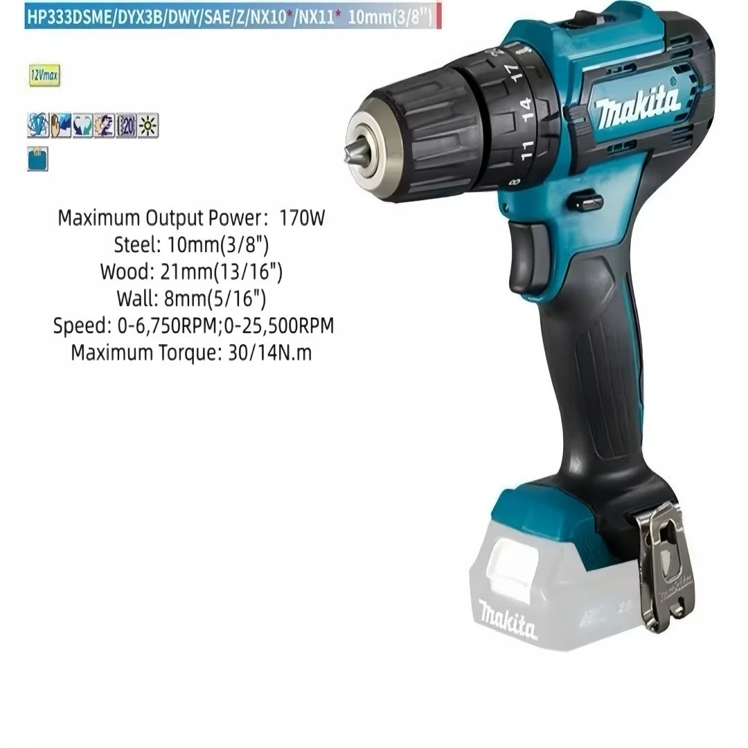 Makita DF333DZ 18V Max LXT Lithium-Lon Cordless Variable 2-Speed Driver-Drill  Hybrid Brushless Impact Driver