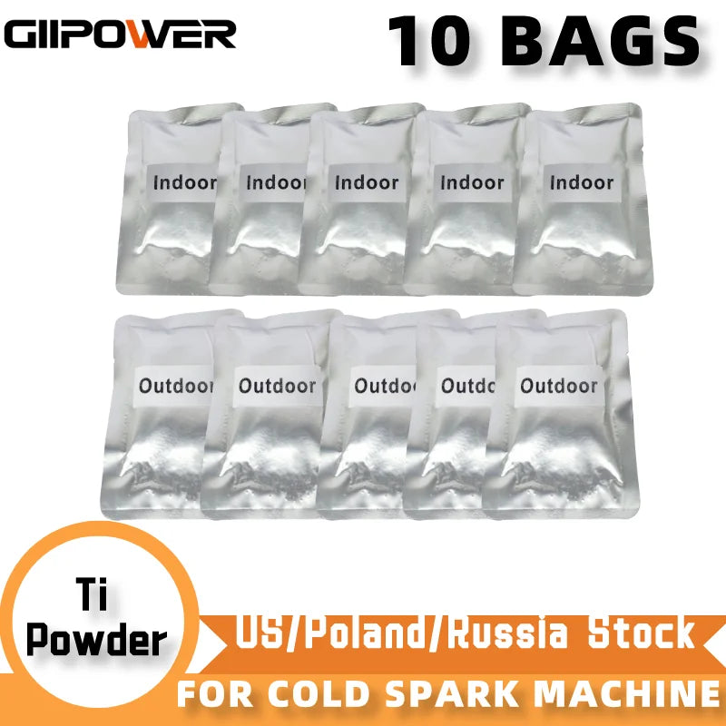 1~10 bags Ti Powder 200g Cold Sparks Machine Metal Consumables For Cold Spark Fountain Sparkular Machine Wedding Stage