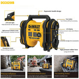 DEWALT DCC020IB 20V MAX Cordless Air Inflator 160PSI Portable Tire Pump Bare Tool