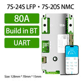 JBD BMS 7S-24S Built-in Bluetooth Smart BMS 8S 24V 10S 36V 16S 48V 60V 20S 24S 72V 40A 50A 60A 80A LFP NMC Bms For Electric Bike