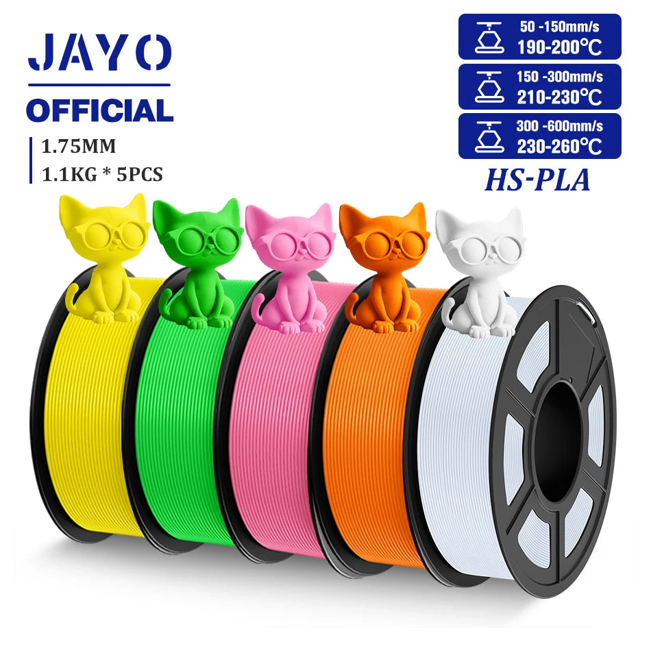 JAYO High Speed PLA Filament 5.5KG PLA 3D Filament For FDM 3D Printer Neatly Wound PLA 3D Printing Materials 100% No Bubble