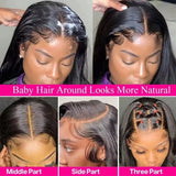 30 40 Inch Glueless Wigs Bone Straight 13x4 Lace Front Wig 13x6 HD Lace Frontal Wigs 5x5 Black Closure Brazilian Human Hair