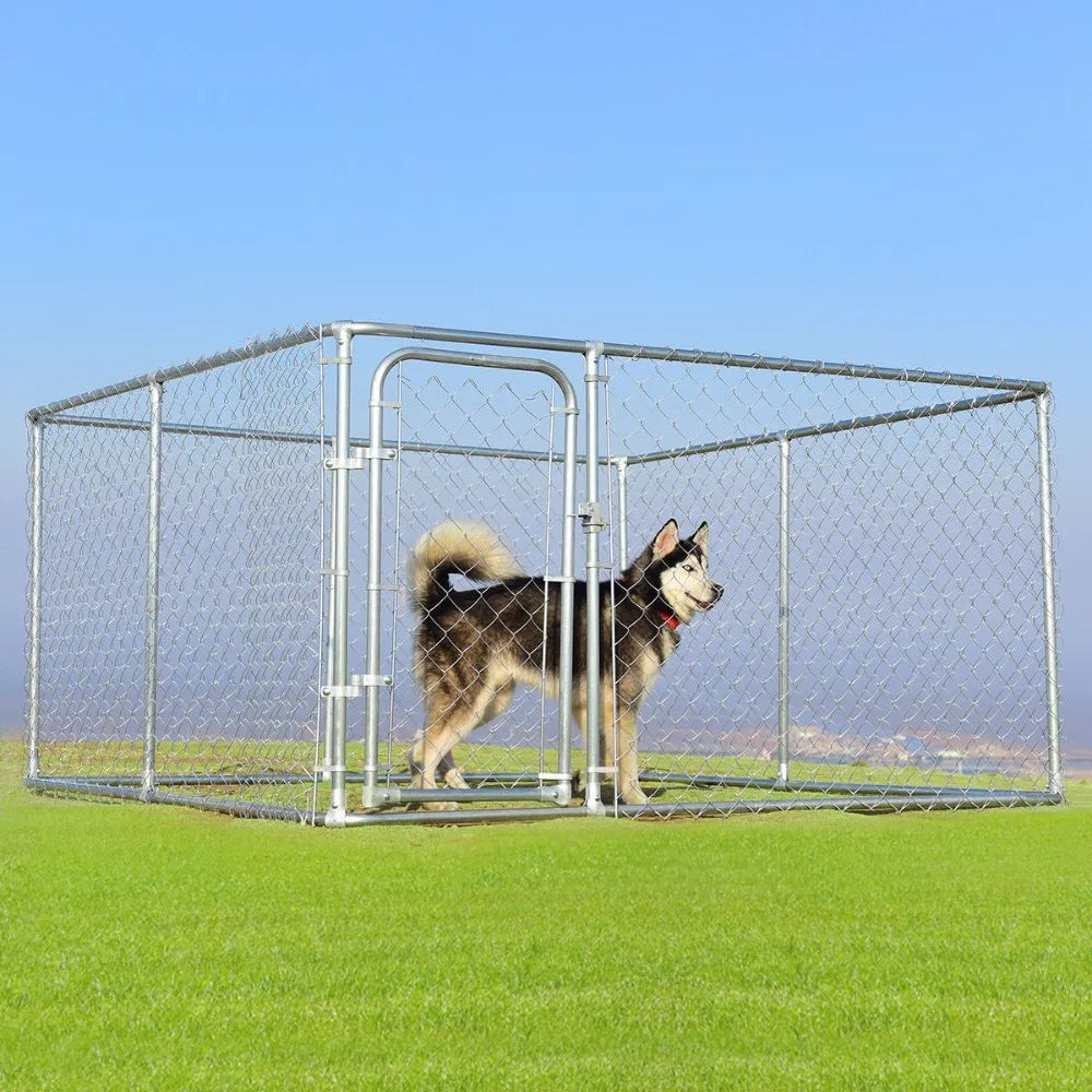 Large Pet Dog Run House Kennel Cage 7.5' x7.5' Backyard Playpen