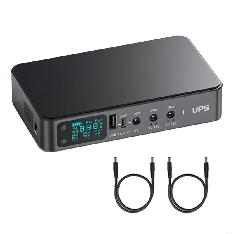 H7BE UPS Battery Backup for LED Light WiFi Camera Routers Speaker 3x5.5x2.1mm Output 9000mAh/10400mAh/18000mAh Energy