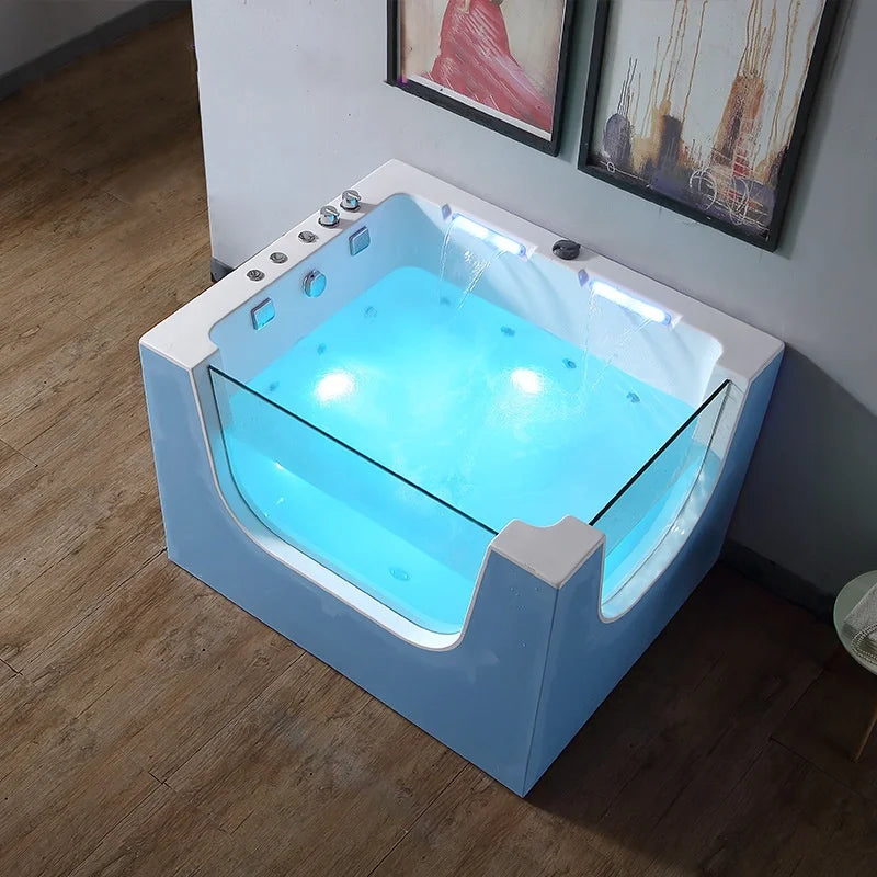 ！@USMILEPET Wholesale Acrylic Dog Grooming Bath Tub Pet Spa Whirlpool Massage Cleaning Bathtub for Medium Large Dogs