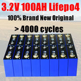 1-32pcs New Lifepo4 Battery Grade A 3.2V 100Ah 105Ah 12V 24V 48V 4000 Cycles Solar Lithium Iron Phosphate Rechargeable Battery