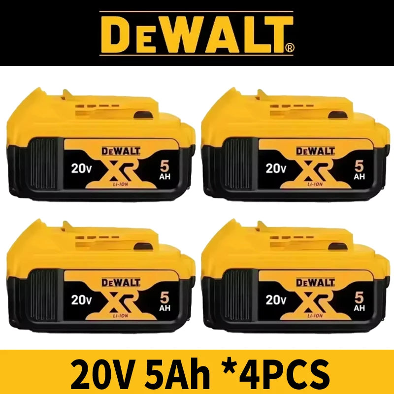 100% Genuine Dewalt 20V Battery ,20V 6Ah 5Ah Rechargeable Battery &Charger DCB206 For Dewalt Power tool Replacement battery