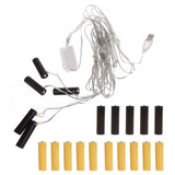 AA Virtual Battery USB AA Battery Eliminators for LED Lights Lamps Fans Cameras Replacement for 4.5V and 3V AA Batteries