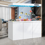All-in-One AquariumSmart Modern Aquarium With Bottom Filter - Ultra Clear Glass Fish Tank For Freshwater/Saltwater, Home & Offic