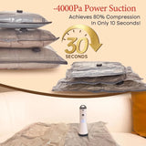 Travel Vacuum Bags with Rechargeable Air Pump Carry-on Size Compression Packing Bags for Luggage And Suitcase Space Saver