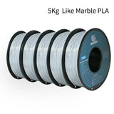 Geeetech 5Kg Like Marble PLA 3D Printer Filament Plastic 1.75mm,Tangle-Free, 3d printing wire materialsvacuum packaging