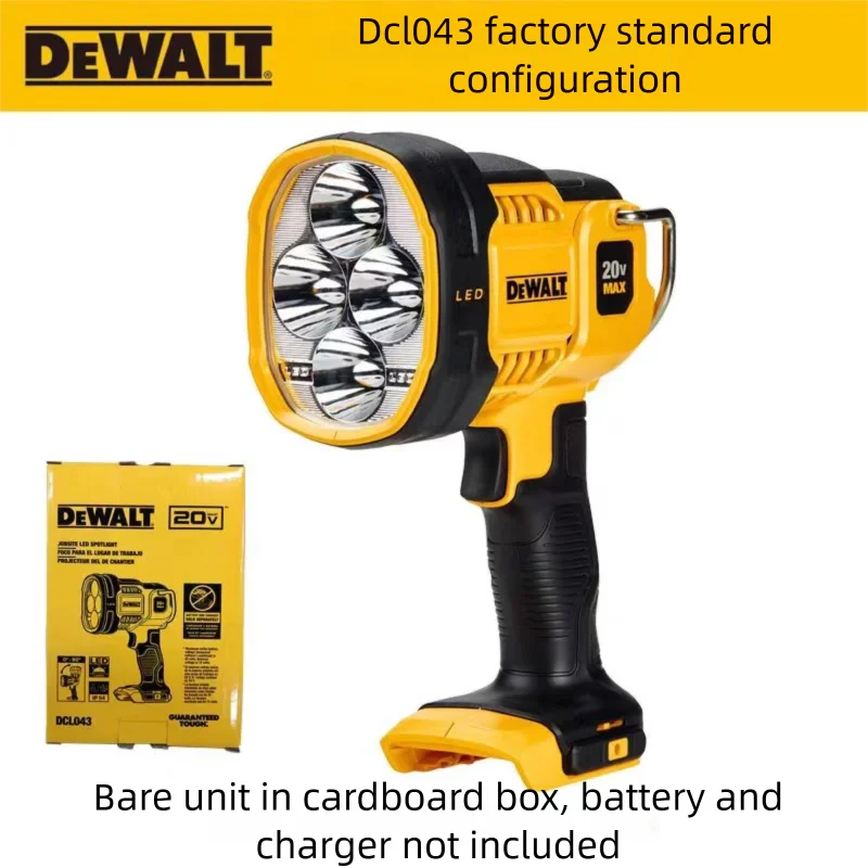 DeWalt 20V Lithium Battery Rechargeable LED Light Universal Flashlight DCL043