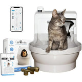 Nordic Deluxe Self-Cleaning, Fully-Flushing, Automatic Cat Litter Postmodern Box-New