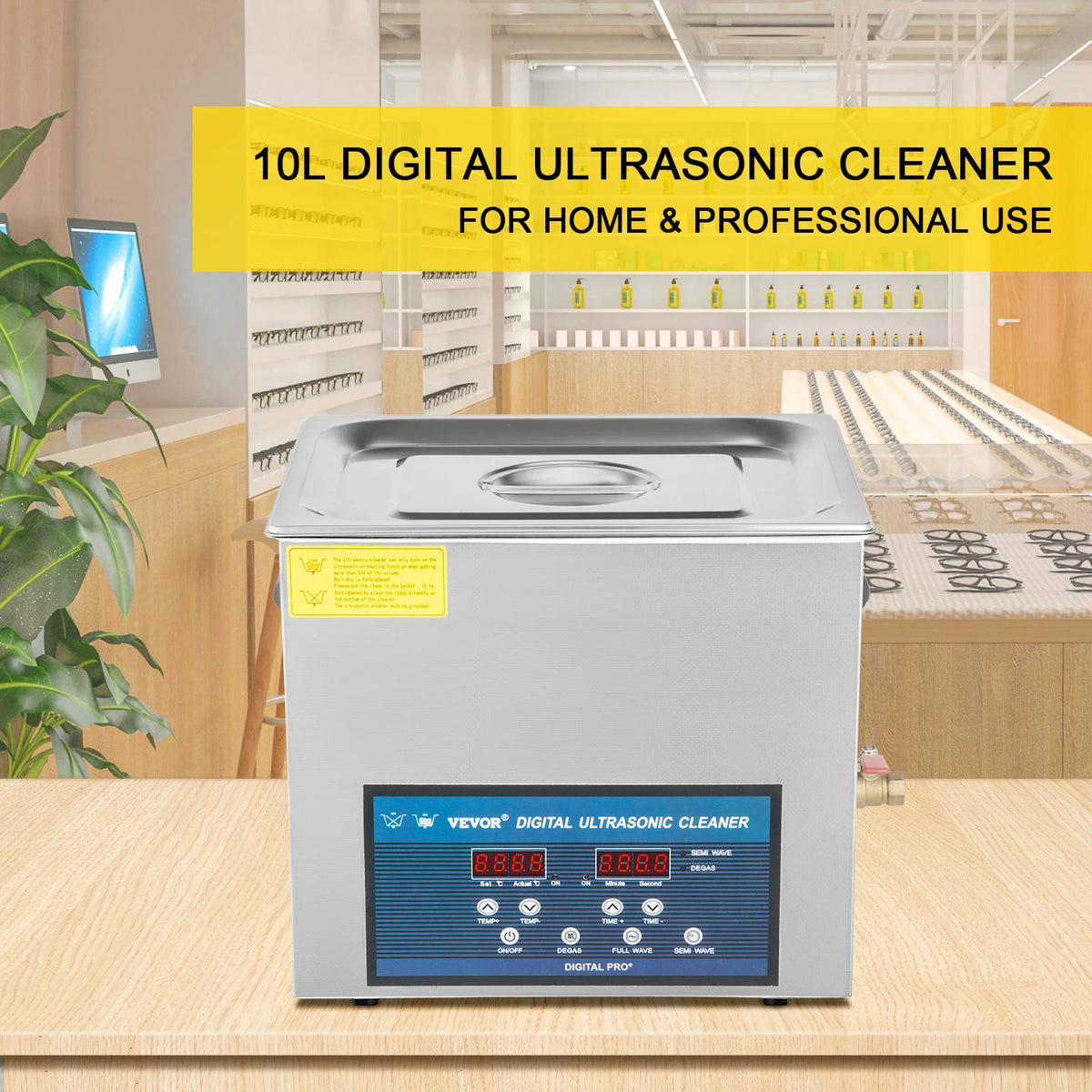 SucceBuy 10L 30L Ultrasonic Cleaner 28/40khz Dual Frequency Digital Portable Washing Machine Ultrasound Cleaner Home Appliance
