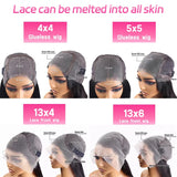 30 40 Inch Glueless Wigs Bone Straight 13x4 Lace Front Wig 13x6 HD Lace Frontal Wigs 5x5 Black Closure Brazilian Human Hair