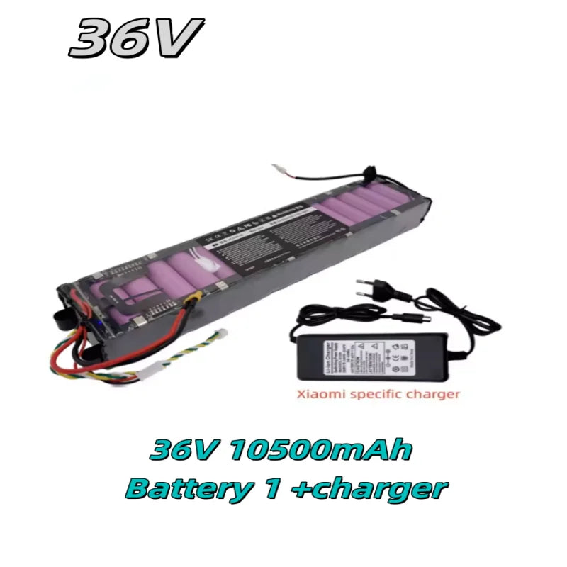36V 10500mAh Lithium Battery Pack 10S3P for Xiaomi M365 Electric Scooter Waterproof Bluetooth Communication Long Range 30KM
