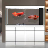 All-in-One AquariumHighaluminum Alloy Fish Tank Large Living Room Aquarium Ultra-clear Glass Home Room Divider Bottom Filter No