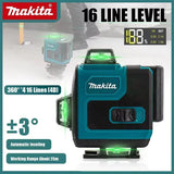 Makita  360 Horizontal Vertical 16-Line Cross Level High-Precision Portable Tool High-Precision Green Light Laser  Wall-Mounted