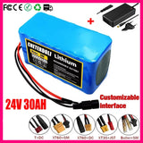 24V 7S3P 18650 Li-Ion Battery Pack Lithium Batteries for Electric Motor Bicycle Ebike Sccooter Toys Drill With 2A Charger