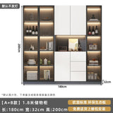 Customized sideboards, high cabinets, light luxury, modern living room storage cabinets, wine cabinets, integrated wall-walled