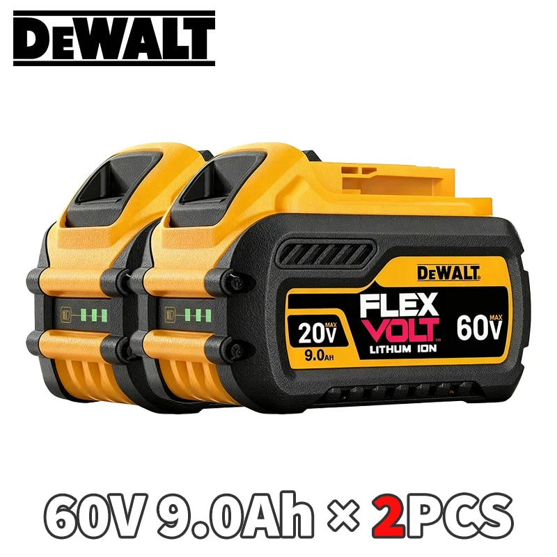 100% Original Dewalt 20V Battery 2AH 9AH Li-Ion Replacement Battery Charger Combo DCB202 DCB609 DCB209 DCB206 Power Tool Battery
