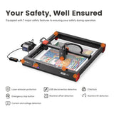 AlgoLaser Alpha MK2 20W 400x850mm Area CNC Laser Engraver Cutter With Screen Table Woodworking Tool Engraving Cutting Machine