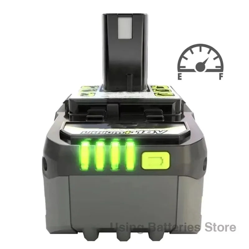 for RYOBI high-performance lithium battery 18V low self discharge, suitable for all tools P107 P108 P109 RB18L20