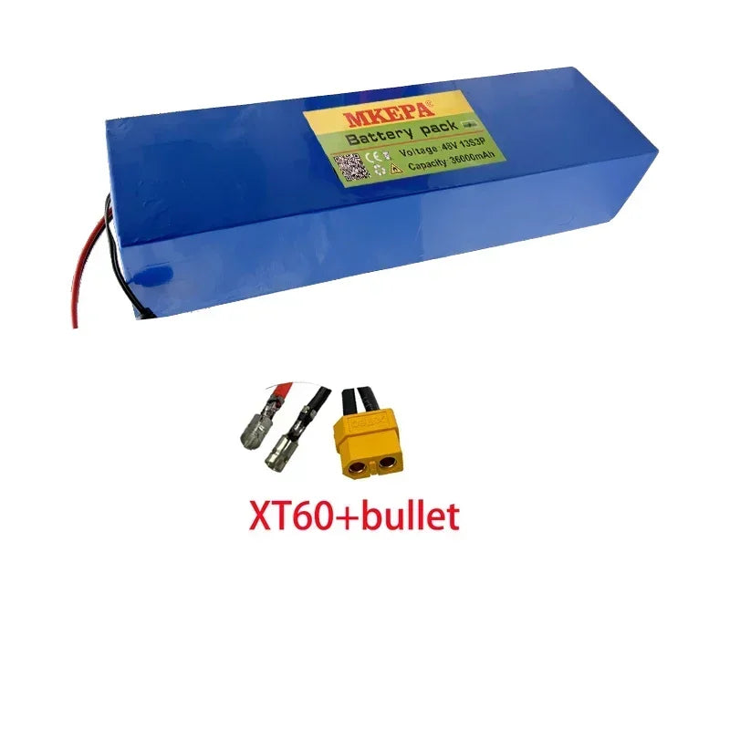 48V 13S3P 36Ah 21700 electric scooter folding takeaway car electric motorcycle lithium ion battery, with BMS，high power