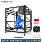   TRONXY VEHO 800 FDM 3D Printer Huge Print Size 800*800*800mm Auto leveling Core XY Structure High Precision Direct Extruder