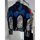 Miyake Pleated T-Shirt Plisse Unique Printed Long-Sleeve Pleats Top Spring/Summer 2026 Slightly High-Necked Fitted Fold T-Shirt