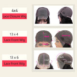 HD Transparent 13x6 Lace Front Human Hair Wigs Straight Remy Raw Indian Hair 13x4 Lace Frontal Wig For Women Closure PrePlucked