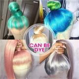 Bone Straight 360 Full Lace Wig Human Hair Brazilian 613 Honey Blonde