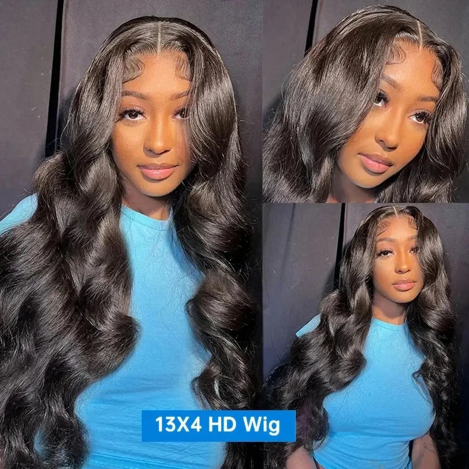 30 40 Inch Body Wave 5x5 Glueless Wigs Human Hair Wear and Go glueless