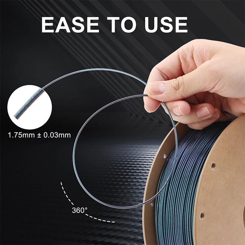 Eryone 3KG Galaxy PLA Filament 3D Print, ,Multicolor Available,3kg galaxy pla filament,Sparkle Shining,1KG/Spool