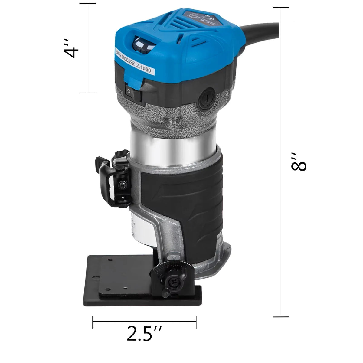 SucceBuy 800W Soft Start Compact Router Kit Variable Speed 10000-30000Rpm with Fixed Base, Plunge Base, Tilt Base and Offse Base