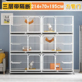 Cat cage Three-layer cat cage Breeding Breeding cage Pigeon with partition Platform display Breeding