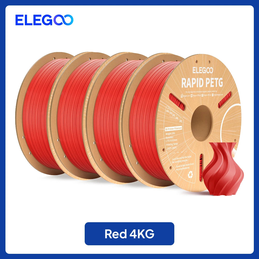 ELEGOO 4KG/5KG/10KG 1.75mm Rapid PETG Filament